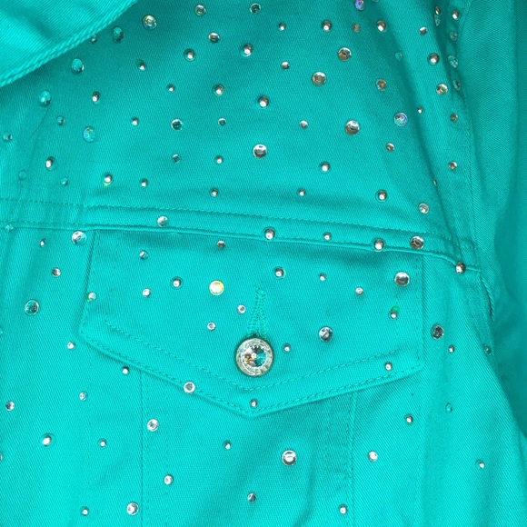 Western Rhinestone Jacket, Size Large. - Picture 3 of 3